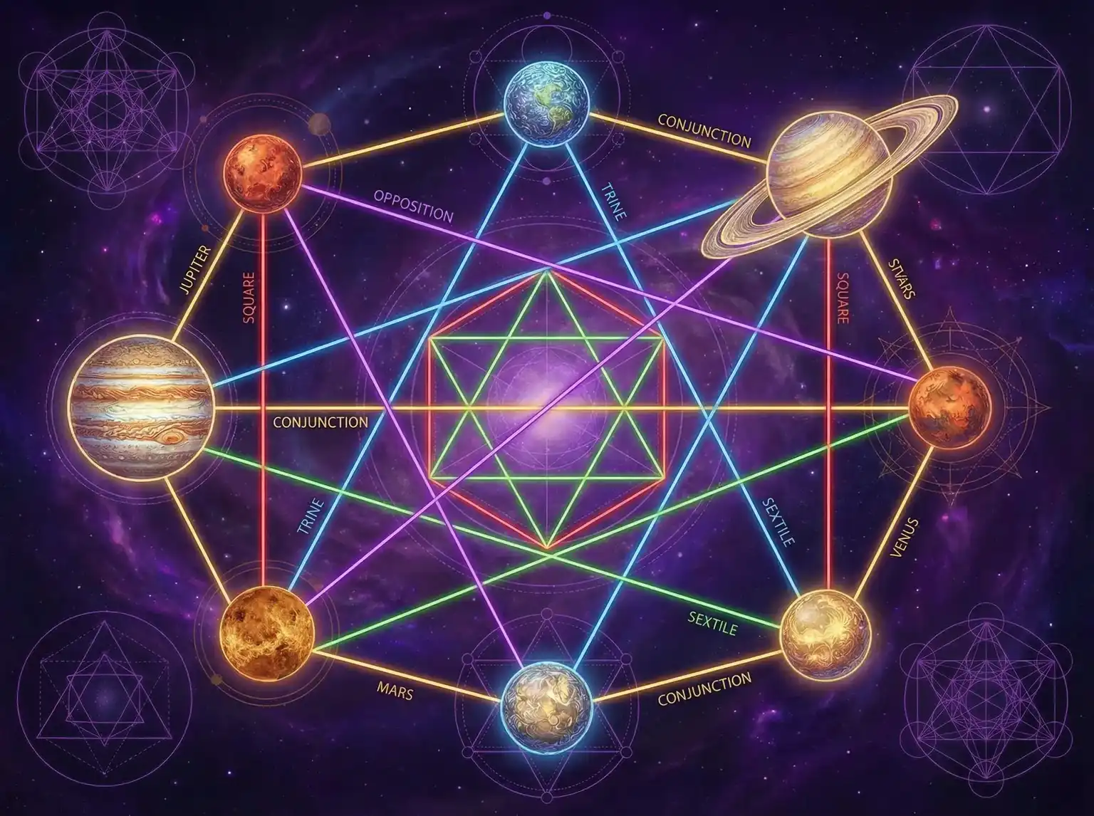 行星相位解读 - 靠比较软件免费下载 | 占星学进阶